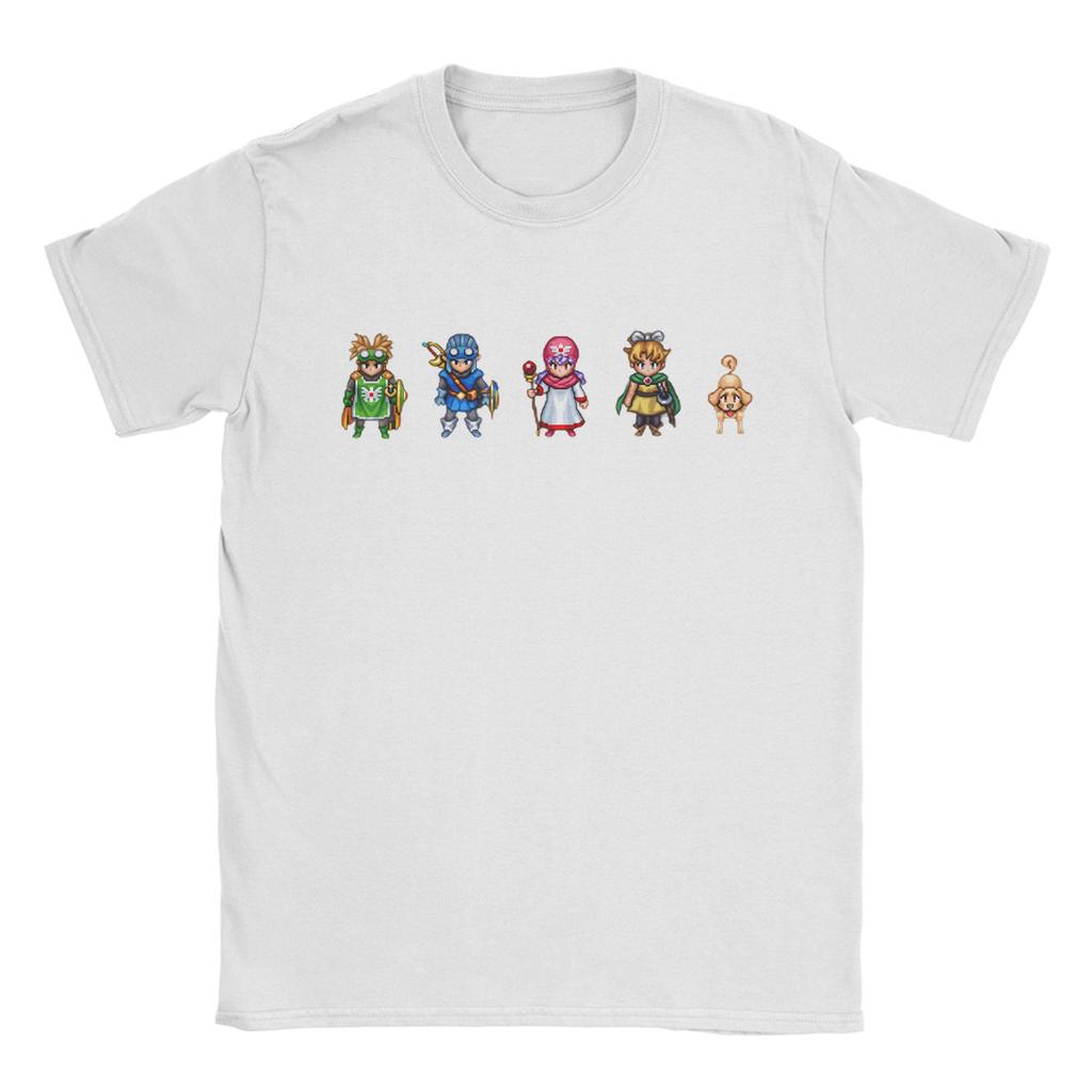 Anime Game Dragon Quest TShirt Summer  Fashion TShirts Unisex Cotton ONeck Oversized Top Tees Short Sleeves Classic Tshirt