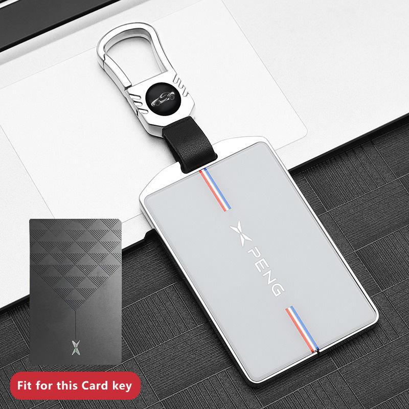 Custodia Chiave Auto per Xiaopeng Xpeng P7 P7i G6 P5 G9 G3 G3i NFC Car-Styling Cover Remota Guscio Portachiavi Anello Portachiavi Portachiavi Accessori