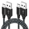 Xiaomi 10PCS 5PCS 2PCS Nylon Braided USB A to Type C Cable Fast Charging Wire Data Cord For Xiaomi For Huawei For Samsung S21 Ultra
