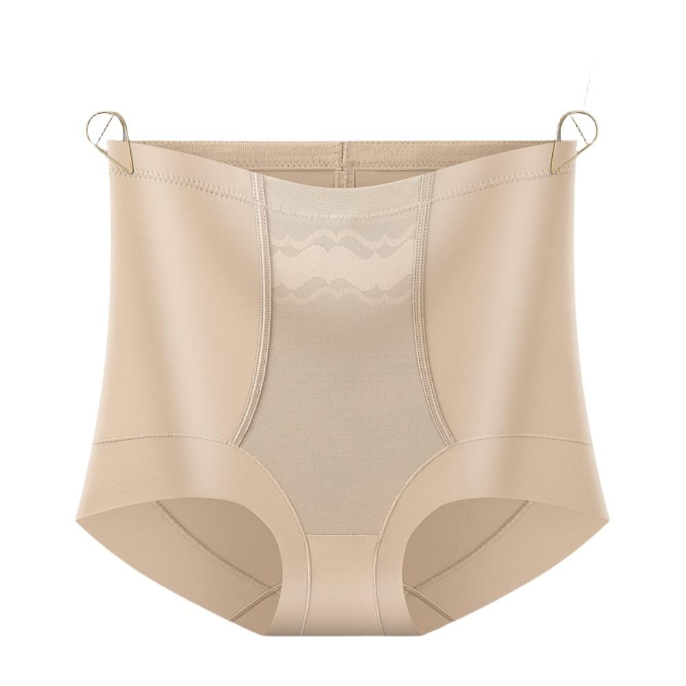 

BEPAN Thin Postpartum Body Shaper Shapewear Girdle Panties High Waist Briefs Seamless Tummy Control Underwear Butt Lifter Underpants M тілесний