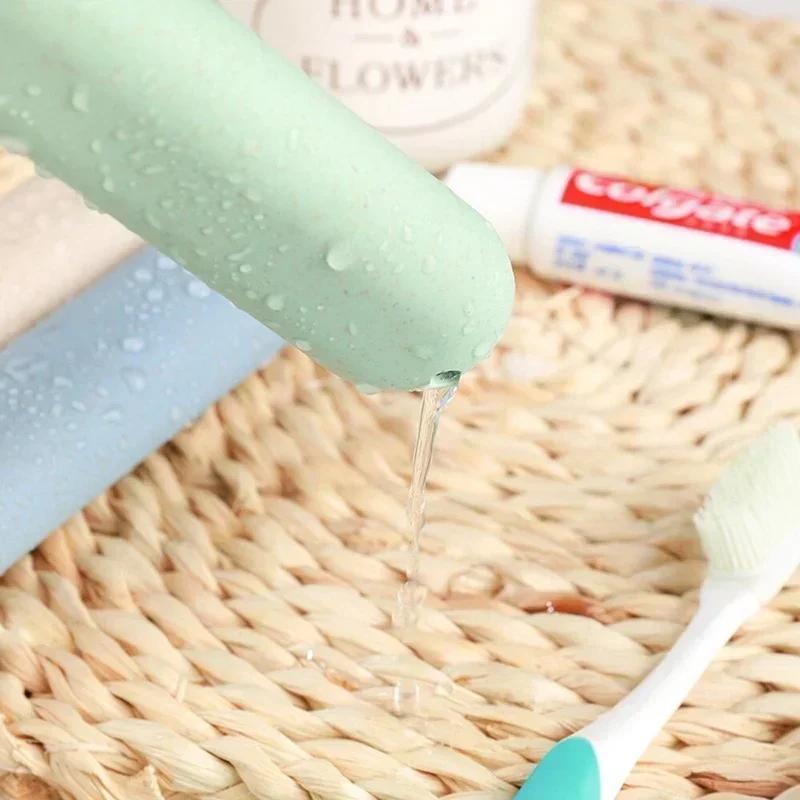 1 PC Toothbrush Box Holder Cover Bathroom Accessories Travel Storage Dust-proof Case  Portable Bathroom Accessories