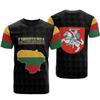 Lithuanian Flag and Emblem 3D Printed T-shirt Summer Round Neck Short Sleeve Sports Street Men's T-shirts