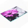 Gerbera Decorative Glass Kitchen Chopping and Serving Board 80x52 Cm