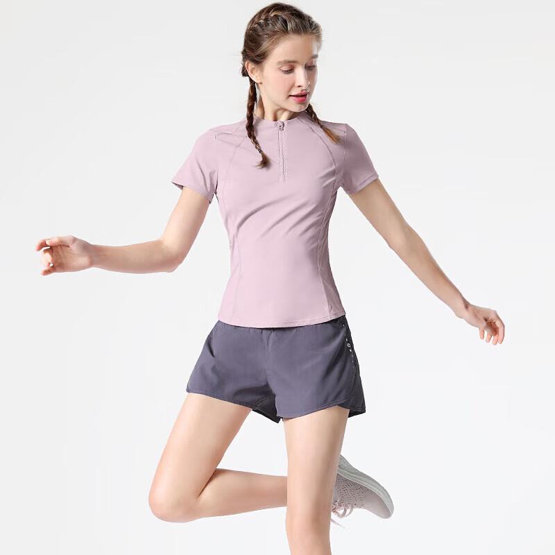 CAMEL Women's Running & Fitness Two-Piece Shorts Set
