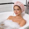 Wasserdichte Badekappe Doppellagig Duschhaube Neue Bade-Haarabdeckung Salongebrauch