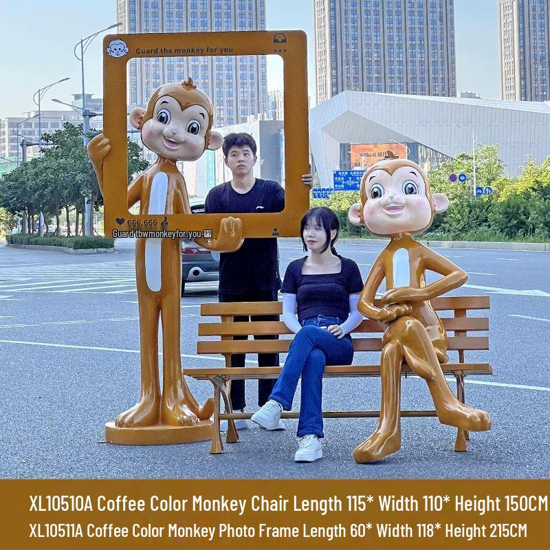 Cartoon Animal Fiberglass Photo Booth Sculpture