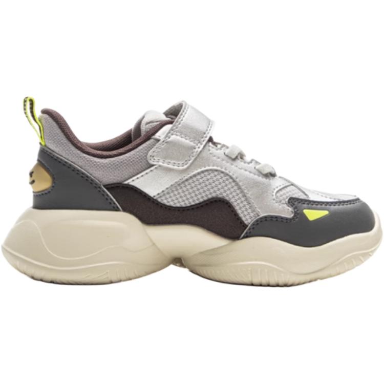 Li Ning Comfortable Versatile Durable Low-Top Kids Casual Shoes Kids Casual Shoes Gray YKNV071-5