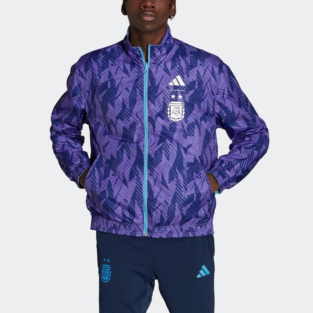 adidas Argentina Anthem Jacket Men's Sports Soccer Running Top Light Blue HF3948