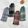 Woolen Plaid Gloves Popular Thermal Gloves Xiaoxiangfeng Women'S Touch Screen Gloves Versatile
