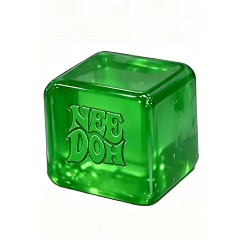 Schylling Needoh Nice Cube Sensory Squishy Stress Relief Fidget Toy Anti Anxiety Squeeze Toy For Kids Adults Focus Toy