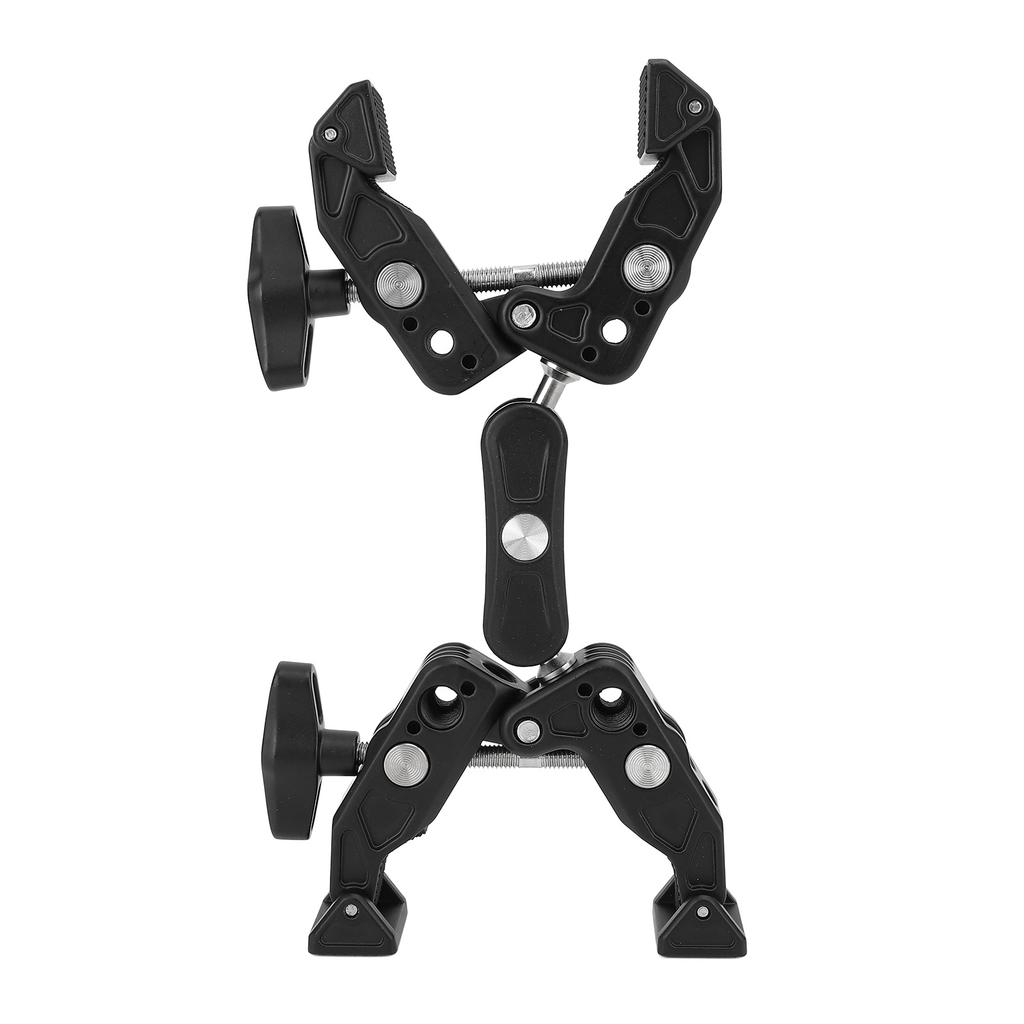 Double Super Clamp Camera Mount Aluminum Alloy Camera Mount Ball Head Clamp Adapter with 1 4 3 8 Inch Interface for
