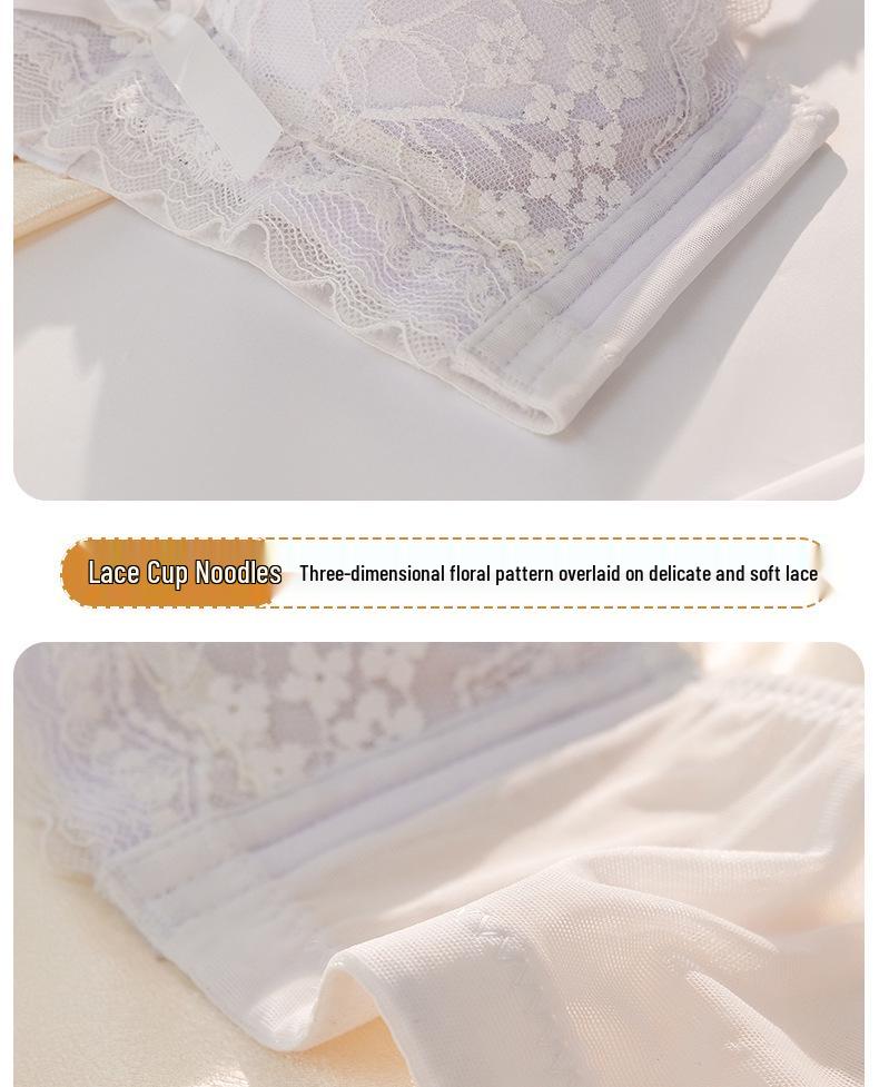 Elegantes Spitzen Modal Verstellbares BH-Set - Sexy & Verführerisch in Rot