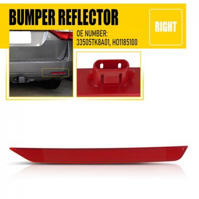 Red Passenger Side Rear Bumper Reflector Light Case For 2011-17 Honda Odyssey EA