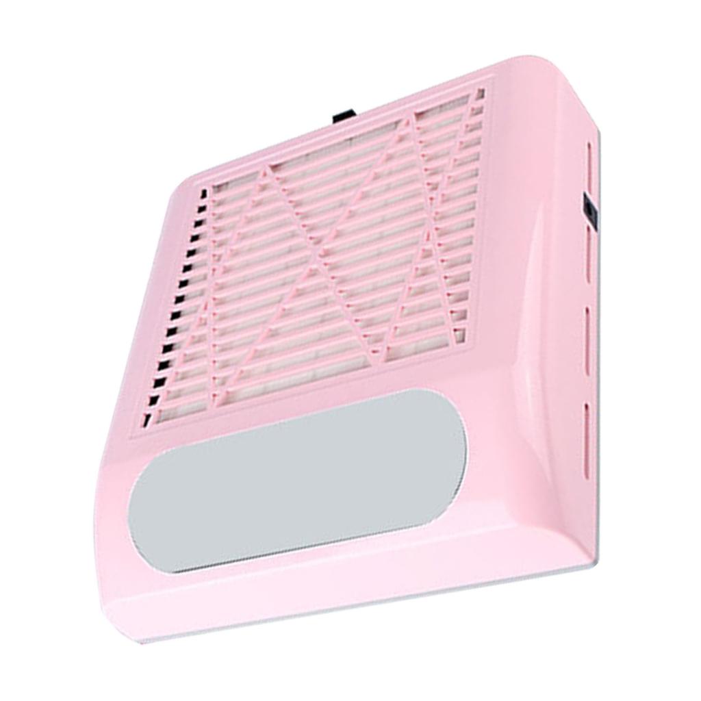 80W Electric Nail Dust Collector Vacuum Cleaner 2 Levels Adjustable Speed Nails Art Salon Tool with Strainer Mesh