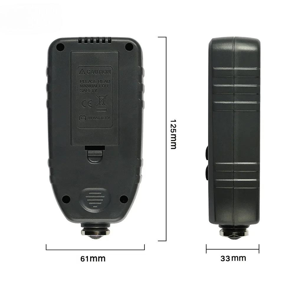 Coating Thickness Gauge High Precision Iron Aluminum Dual Use Automotive Paint Film Tester Car Metal Wall Inspection No battery