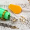 Needle with Large Eye Hand Sewing Needle Set Sewing Thimble Stitching Needle Yarn Knitting Needle for Crafts