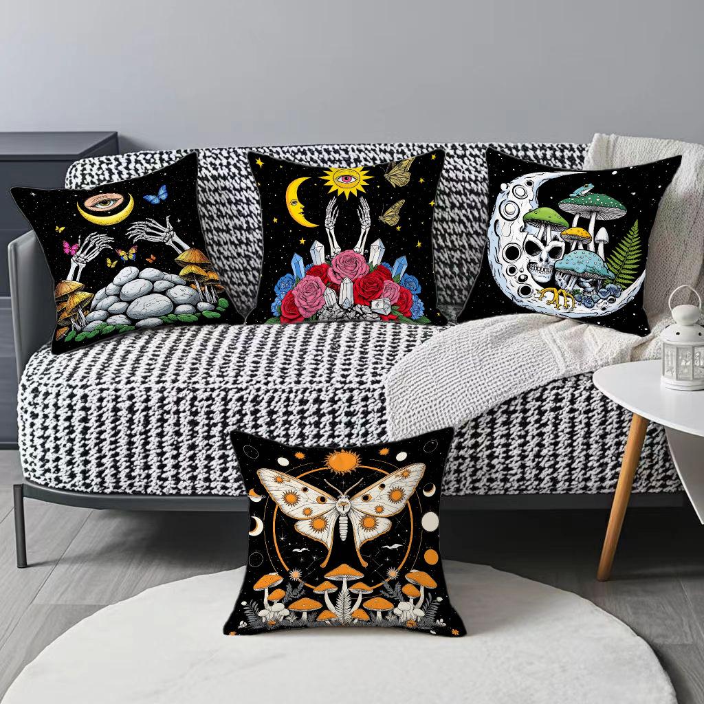 New Halloween Pillowcase Happy Halloween Funny Ghost Cushion Cover Square Pillowcase