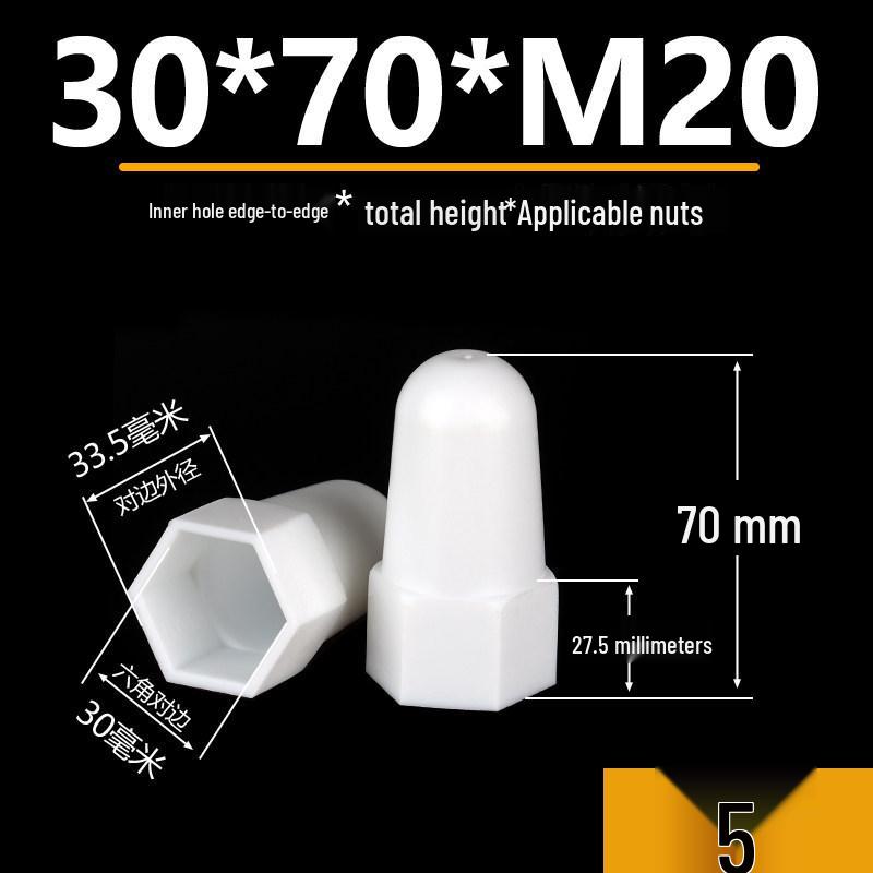 Hexagonal Nut Bolt Protective Plastic Decorative Cap Sleeve
