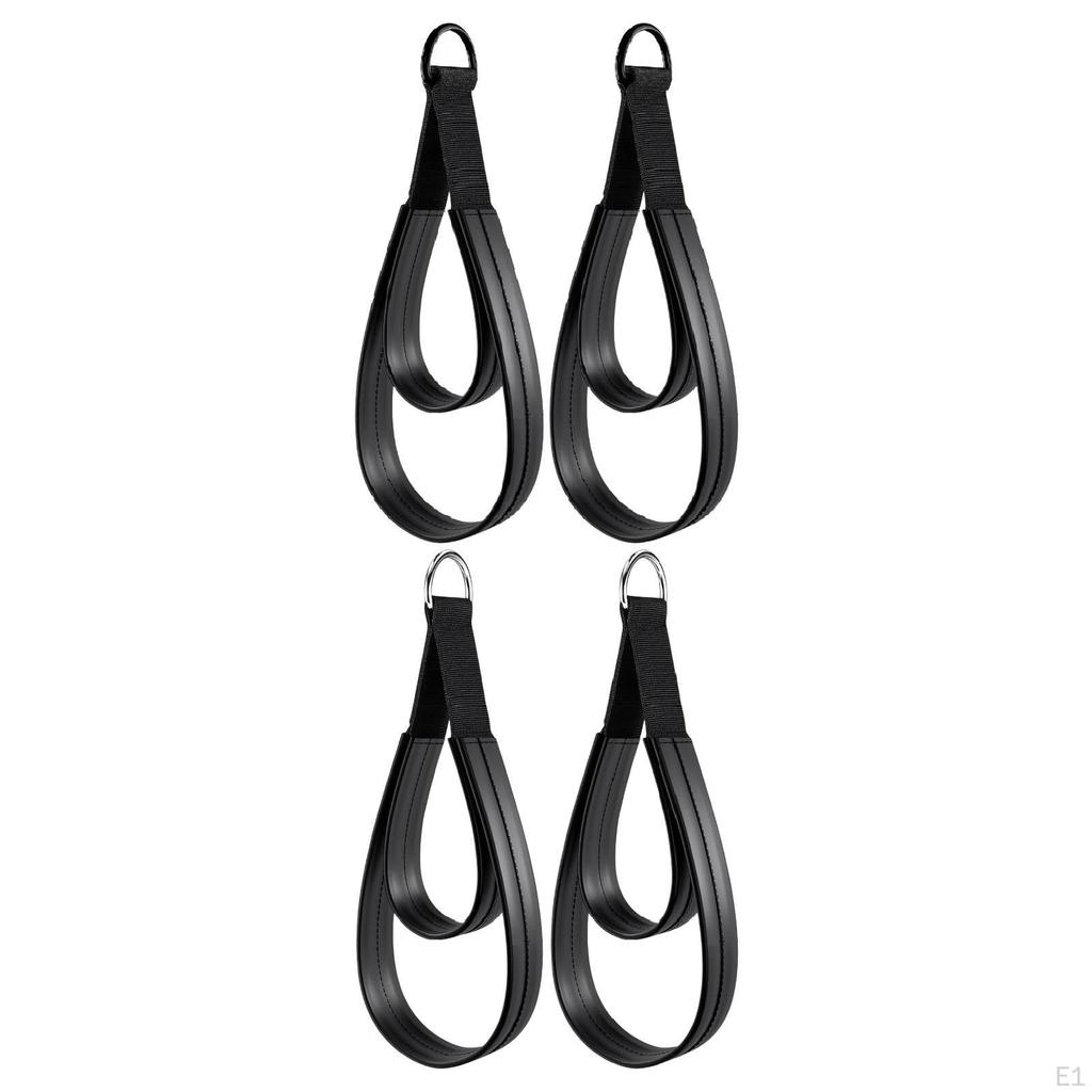 2 Doppelschlaufen-Pilates-Reformer-Gurte mit bequemen Ringen für Armtraining für Anfänger.