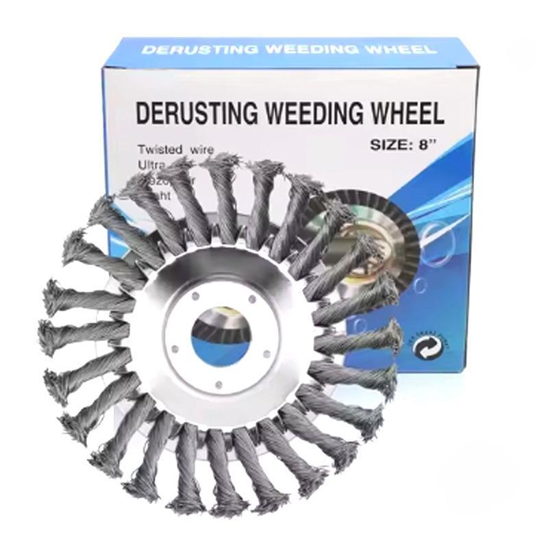 6/8Inch Wire Brush Trimmer Weed Cutter Head Grass Moss Steel Wire Grass Trimmer Head For Garden Lawnmover Cutter Tools