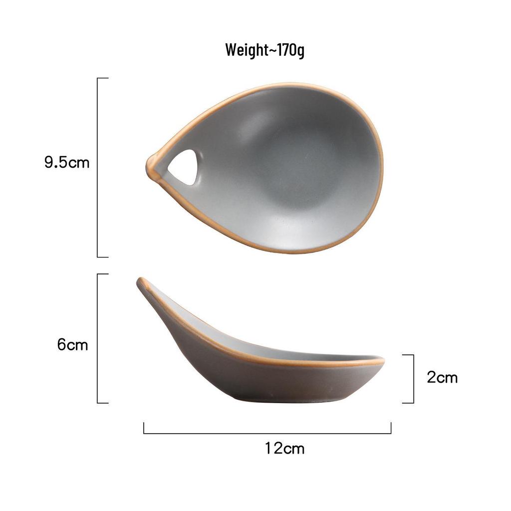 Macaron-Colored Ceramic Dipping Sauce Dish for Sushi, Hot Pot, Vinegar, and Snacks 