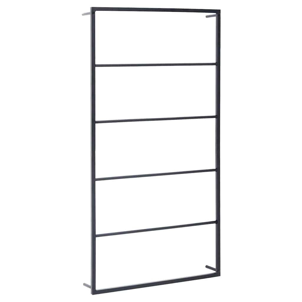 Vidaxl Towel Rack, Black, 60X10X116 Cm, Steel
