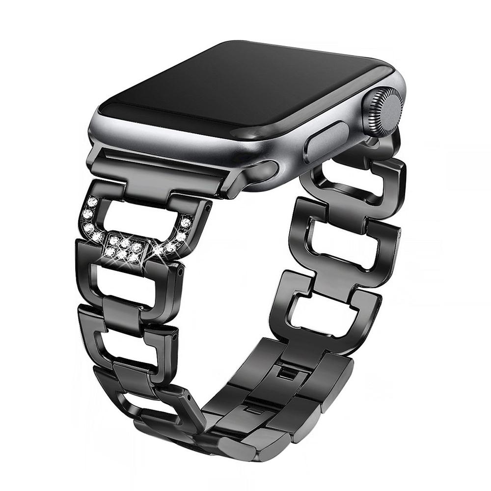 Metallarmband für Apple Watch Band 45mm 41mm 44mm 40mm 46mm 42mm Diamant-Armband iWatch 11 10 9 8 7 6 5 SE Serie Ultra 3 2 49mm