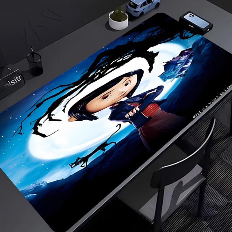 Coraline Mouse Pad - Kaymaz Kauçuk Taban, İş, Oyun, Ofis ve Ev Kullanımı İçin Pürüzsüz Yüzey, Masaüstü Mouse Pad