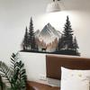 Creative Simulation 3D Green Pine Snow Mountain Bedroom, Living Room and Home Decoration Wall Stickers