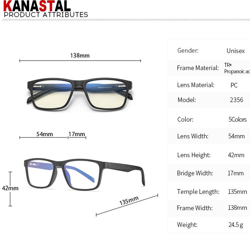 Men Glasses Frame Women Blue Light Blocking Reading Eyewear Optics Lenses Prescription Myopia TR90 Anti Ray Computer Eyeglasses