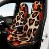 2 Stück, Leoparden-Blumen-Fusionsmuster Autositzbezüge, Weich und einfach zu installieren, Kompatibel mit den meisten Limousinen- und SUV-Vordersitzen, P
