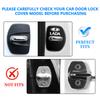 HVD1  4PCS Stainless Steel Car Door Lock Buckle Protective Cover Accessory For Lada Vesta Granta Largus Vaz Samara Vesta Niva 4X4 2110