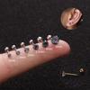 Screw Earbone Nail Exquisite Gift Ear Jewelry Simple 3-Claw Earnail Stainless Steel 2mm/3.5mm/5mm Lady's  Unique