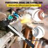 Brake Line Flaring Tool, 45 Degree Single, Double, and Bubble Flares for 3/16\", 1/4\", 5/16\" and 3/8\" Tube Size, Suitable for Soft Metal of Copper