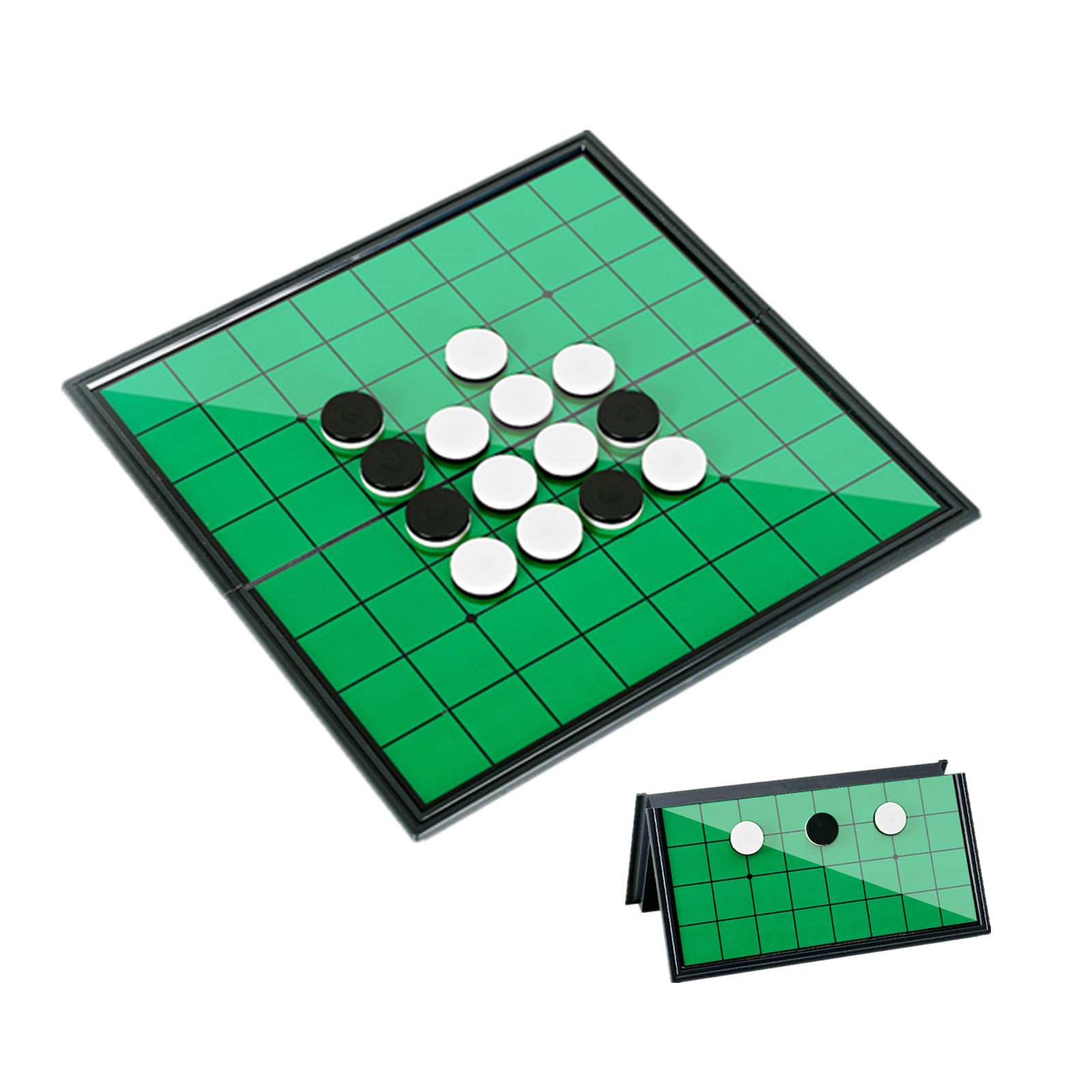 Keyquill Othello Magnetic Reversi Board Game Compact Foldable Beginner Kids Gift
