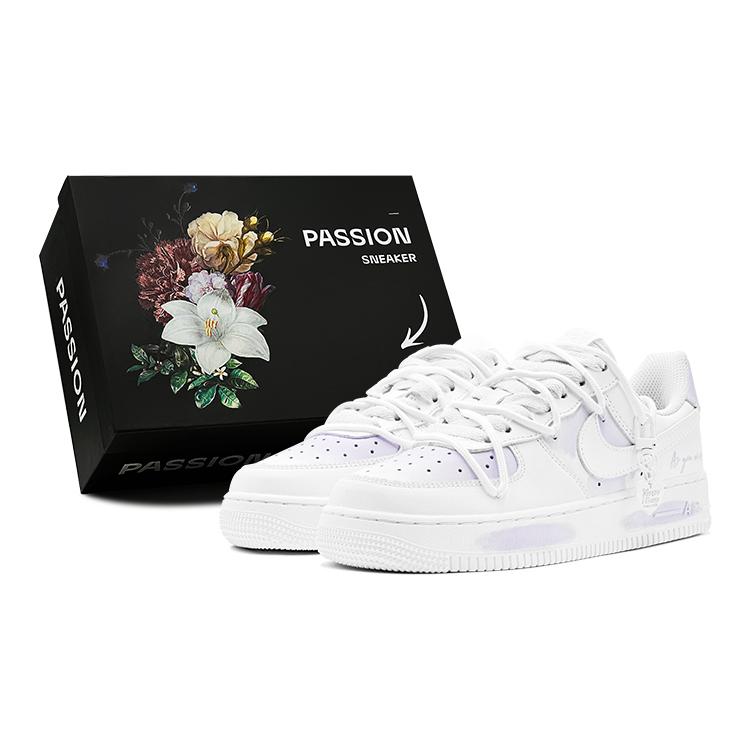 

Nike Air Force 1 Low top Skateboard Shoes GS Purple White DH2920-111(TeamS-S-BOX) 39