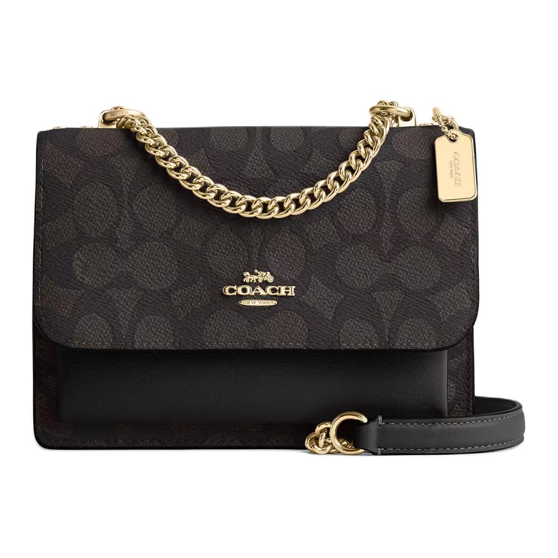 Coach Signature Canvas Klare Crossbody Bag For Women Daily Use Basic Set (Bag+Dust Bag)