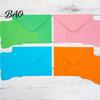 Decorative Envelopes for Special Occasions 50 Sets Wavy Edge Envelope And Card Set, Solid Color Smooth Elegant Western Style Writing Stationery,