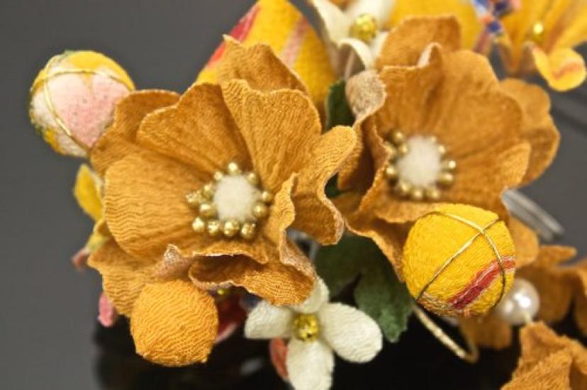 SOUBIEN Hair Graduation Floral and Japanese Graduation Japanese Clothing Ornaments, Coming-of-Age Ceremony, Ceremony, 2-Piece Set, Pattern, Ribbon,