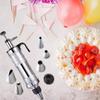 13Pcs Stainless Steel Cake Decorating Kit Cookie Maker Machine Cake Press Reusable Frosting Piping Kit for Cupcakes Cookies
