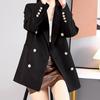 Lässiger Zweireiher-Blazer für Damen, Anzugjacken für den Frühling und Herbst, koreanischer Modemantel, britische formelle Business-Blazer-Jacke