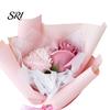 Romantic Artificial Flowers Mini Fake Sunflower Bouquet Handcrafted Soap Carnation Rose Floral Decoration Small Flower Valentine's Day Anniversary