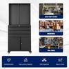 Metal Garage Storage Cabinet with Wheels,3-Drawer Rolling Tool Cabinet with 2 Door and Adjustable Shelves,71" Steel Tool Cabinet