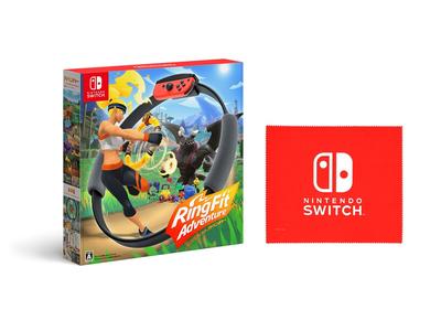Ring Fit Adventure Switch Logo Design Microfiber Cloth -Switch (Nintendo Included)
