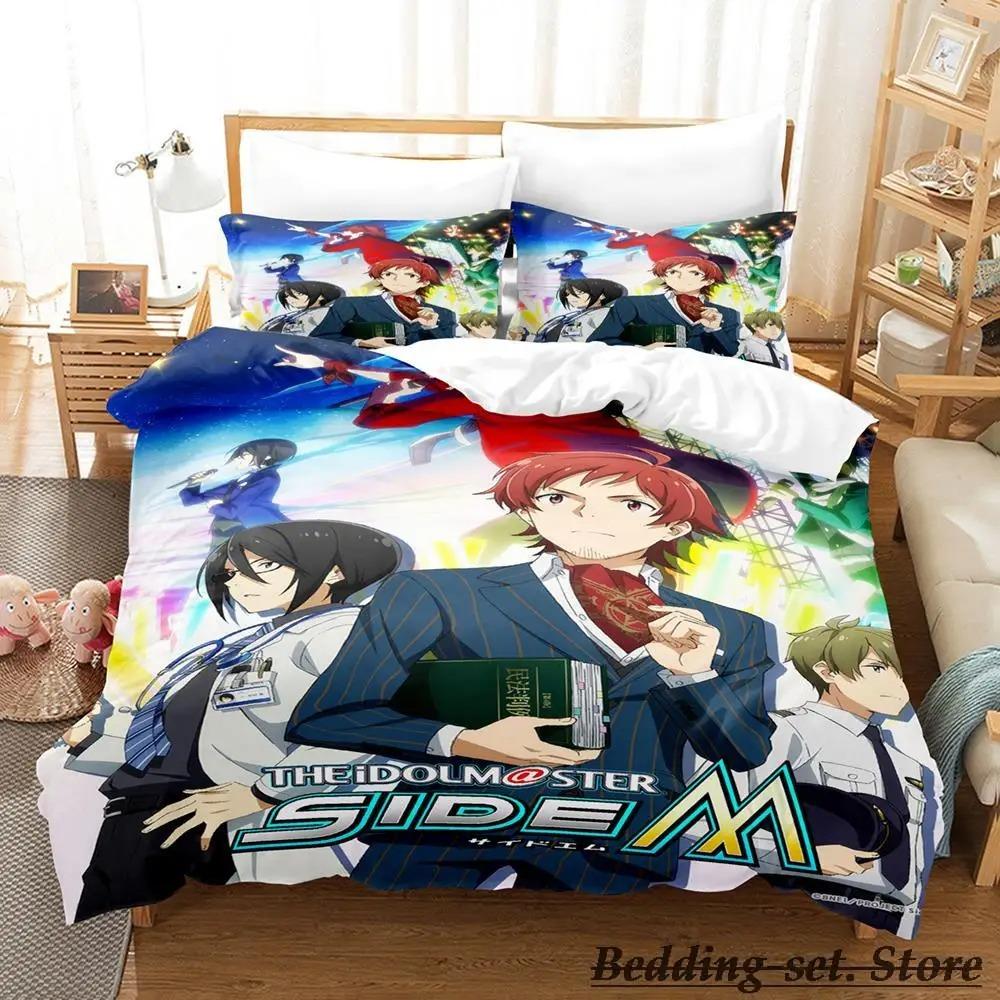 THE iDOLM@STER SideM Bedding Set Single Twin Full Queen King Size Bed Set Adult Kid Bedroom Duvetcover Sets Anime Bed