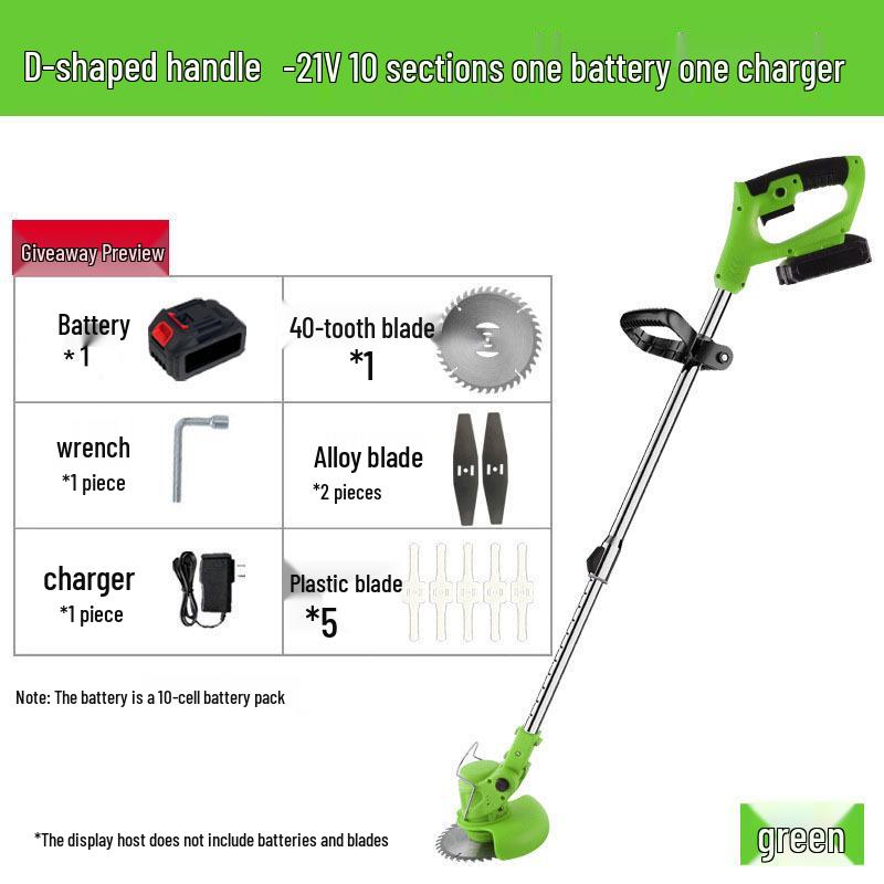 Compact Handheld High-Power Folding Lawn Mower with Cross-Border Lithium Battery