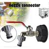 1000L IBC Tank Tap Connector S60x6 with 1/2 Inch Hose Adapter for Garden Water Drainage and Liquid Transfer Applications