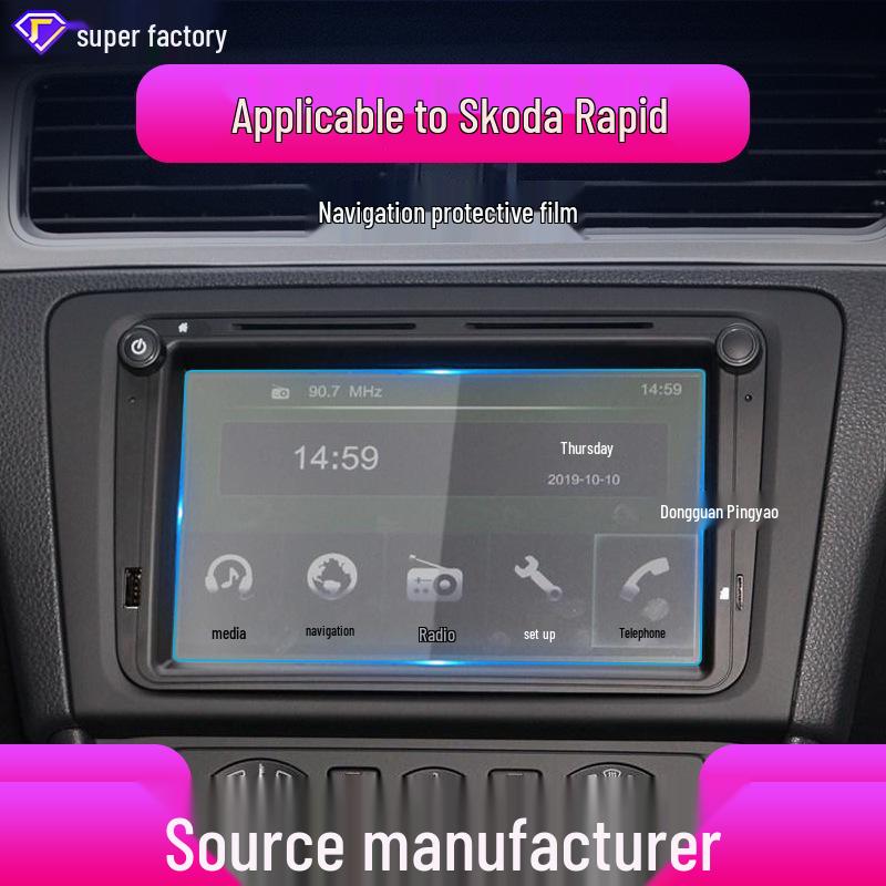 Folie Temperată pentru Ecranele de Navigație și Control Central Skoda Rapid & Yeti