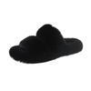 Women Fur Warm Winter Furry Fur Shoes Fluffy Plush Slippers Home House Indoor Shoes Bedroom Slippers Female Ladies Round Toe