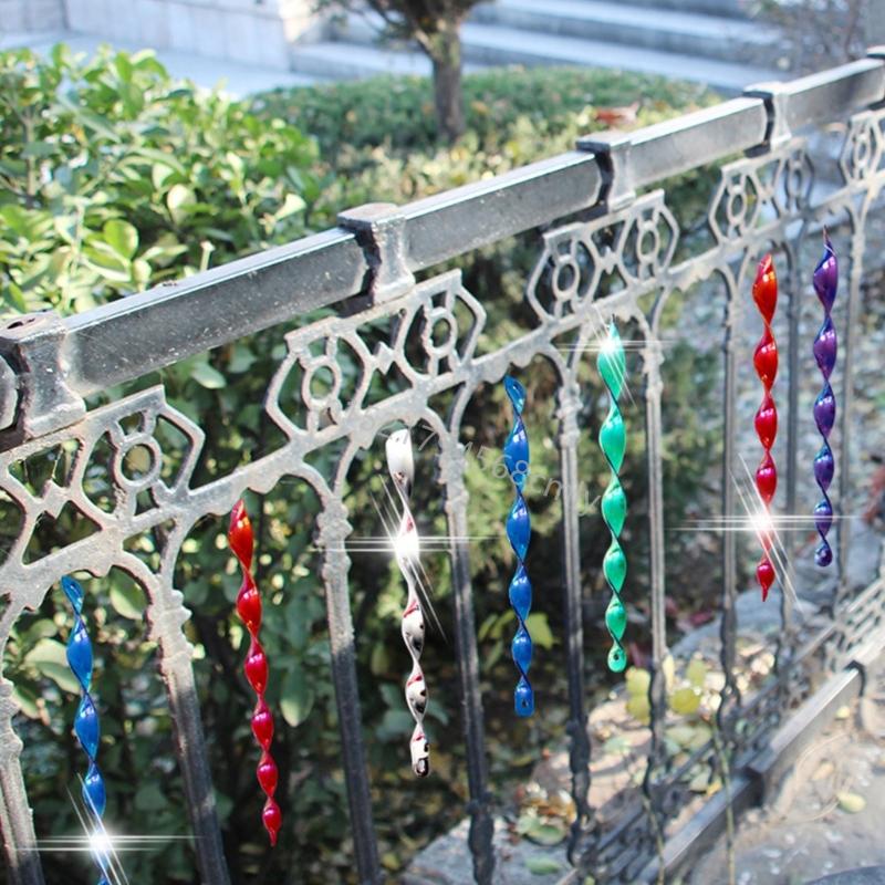 10Pcs Wind Bird Scareres Reflective Deterrents Sun Resistant Bird Scarers for Balcony and Yard Hanging 6XDE